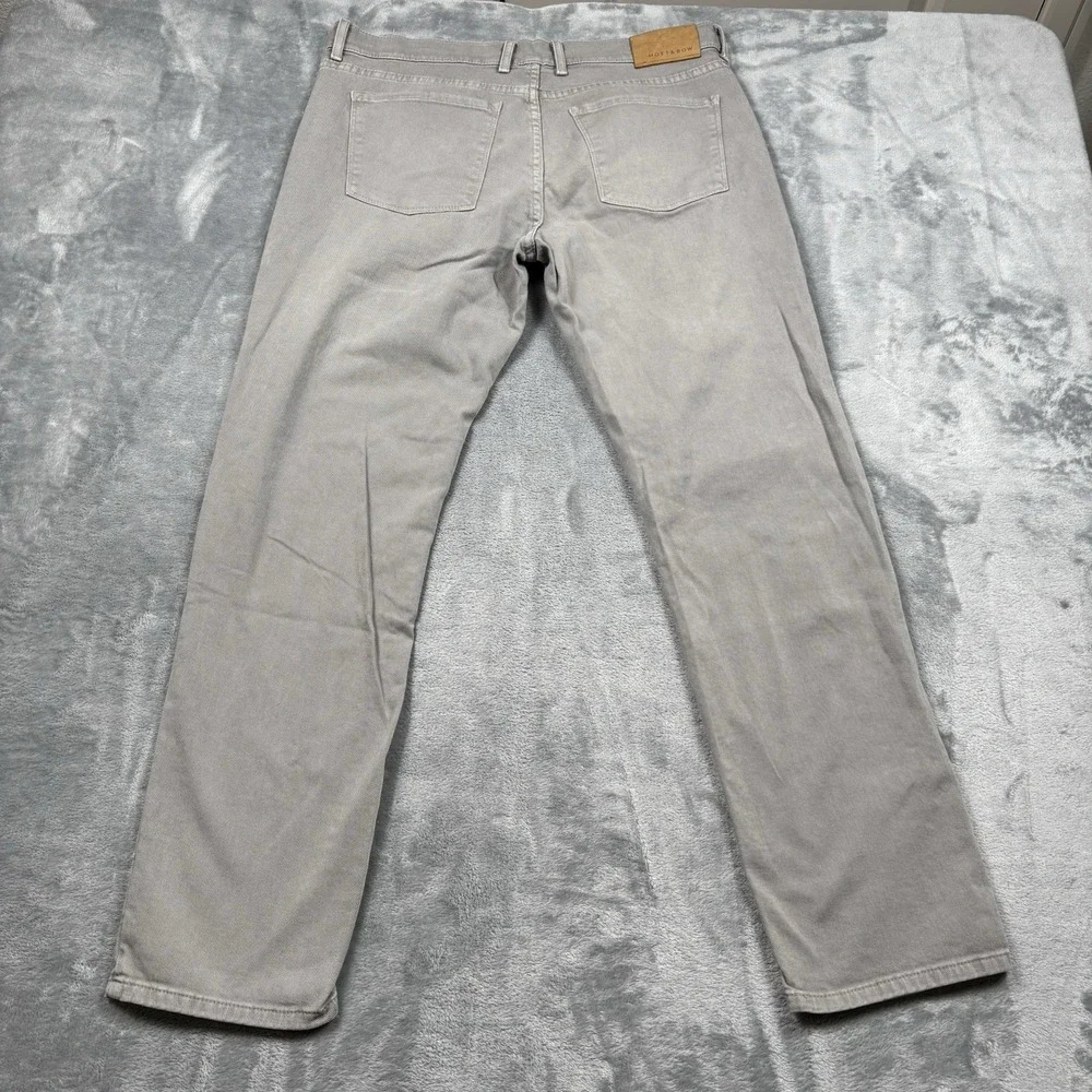 Mott & Bow Jeans Mens 35x30 Grey Slim Stretch Tapered Slim Merc Sadd Denim